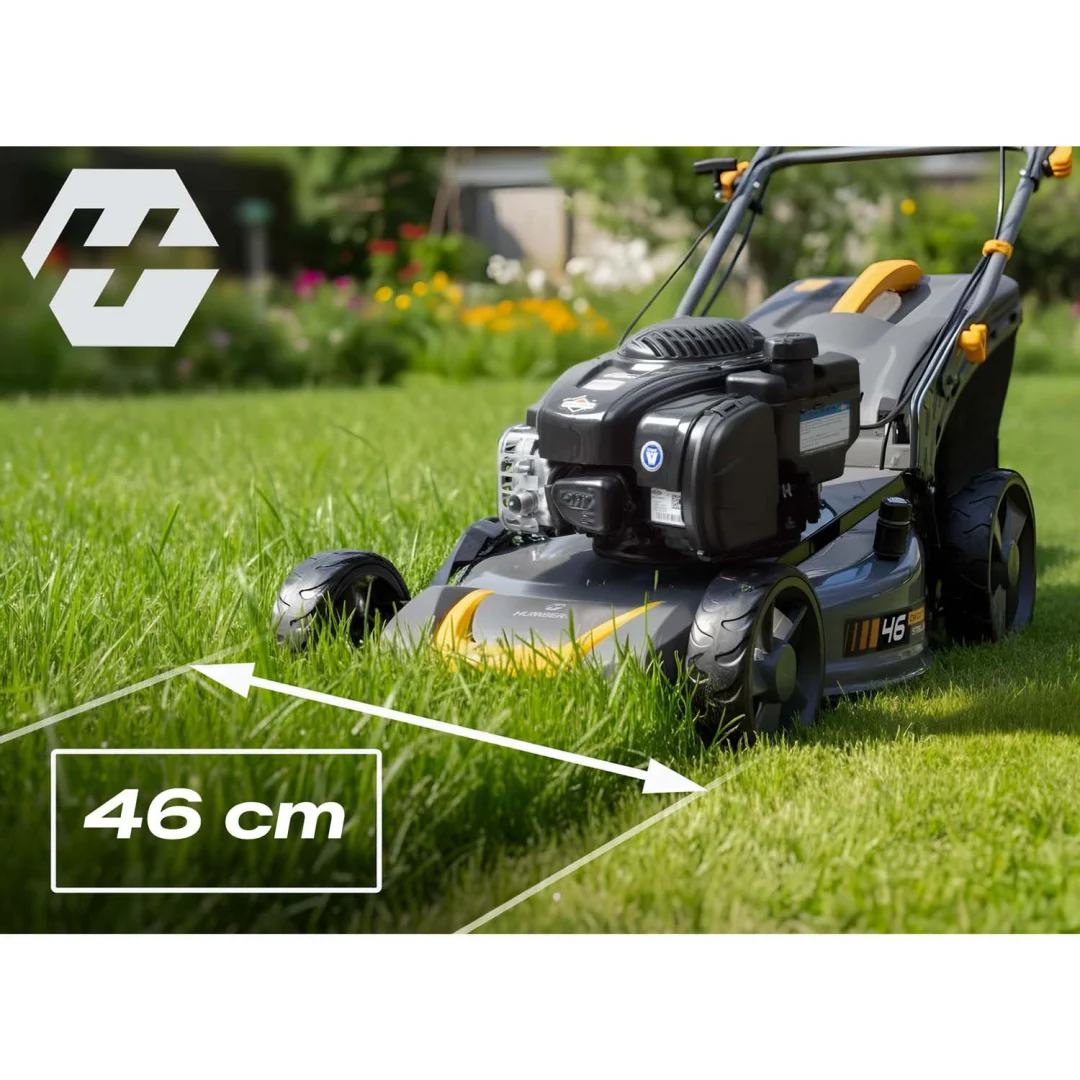 Benzinska kosilica s vlastitim pogonom, 46 cm malčiranje, 70 l 140cc + ulje Humberg HM-604_7