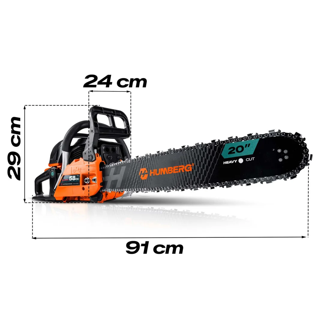 Benzinska motorna pila za drvo 16" Humberg HM-662 + ulje_15