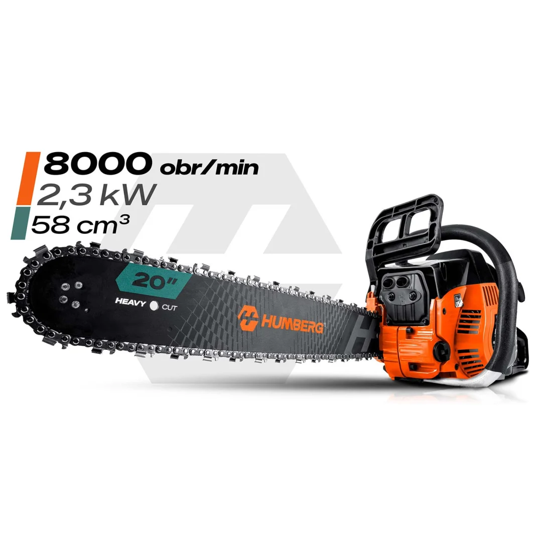 Benzinska motorna pila za drvo 16" Humberg HM-662 + ulje_4