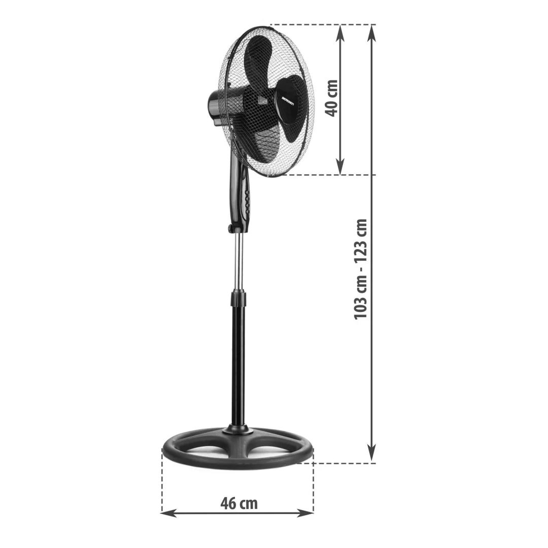 Berdsen 355010 podni ventilator, crni_4