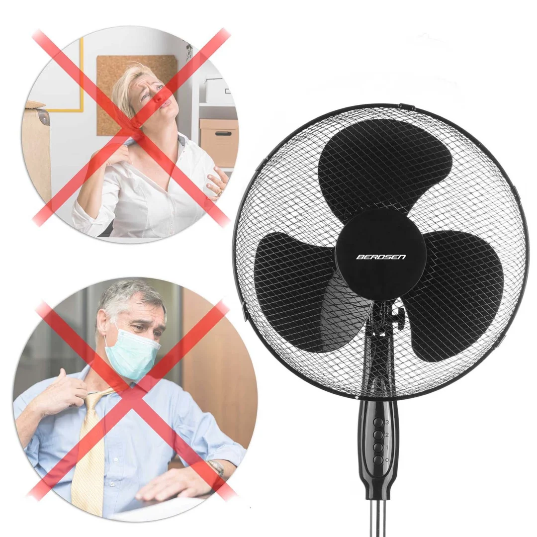 Berdsen 355010 podni ventilator, crni_8