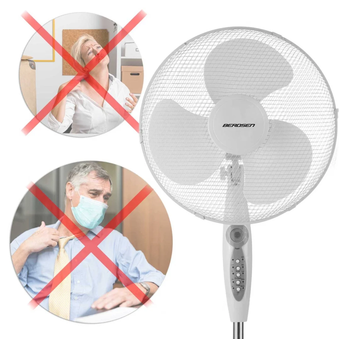 Berdsen 355100 podni ventilator bijela i siva boja_11