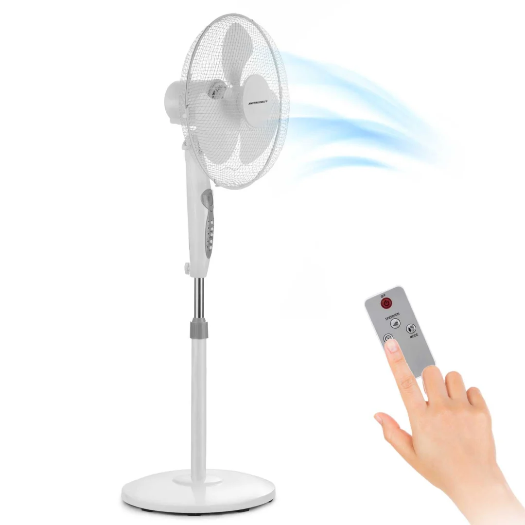 Berdsen 355100 podni ventilator bijela i siva boja_3