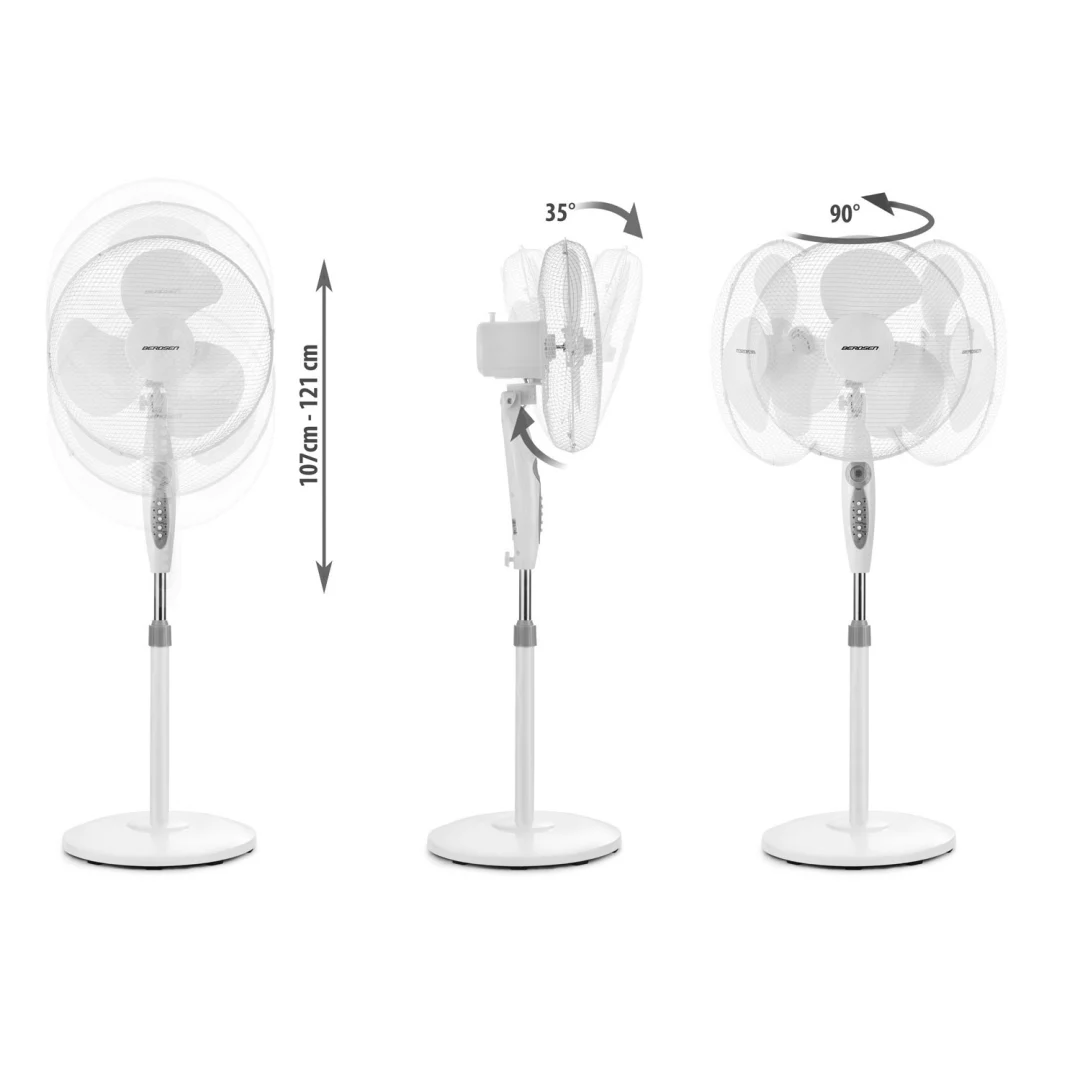 Berdsen 355100 podni ventilator bijela i siva boja_4