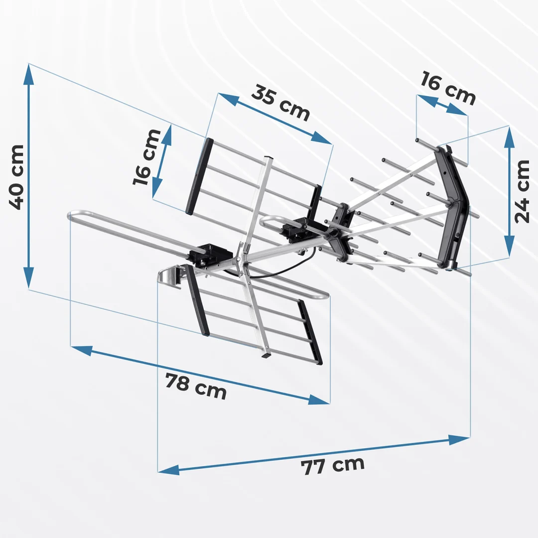 Berdsen BD-950 usmjerena vanjska TV antena ultra HD 4K_4