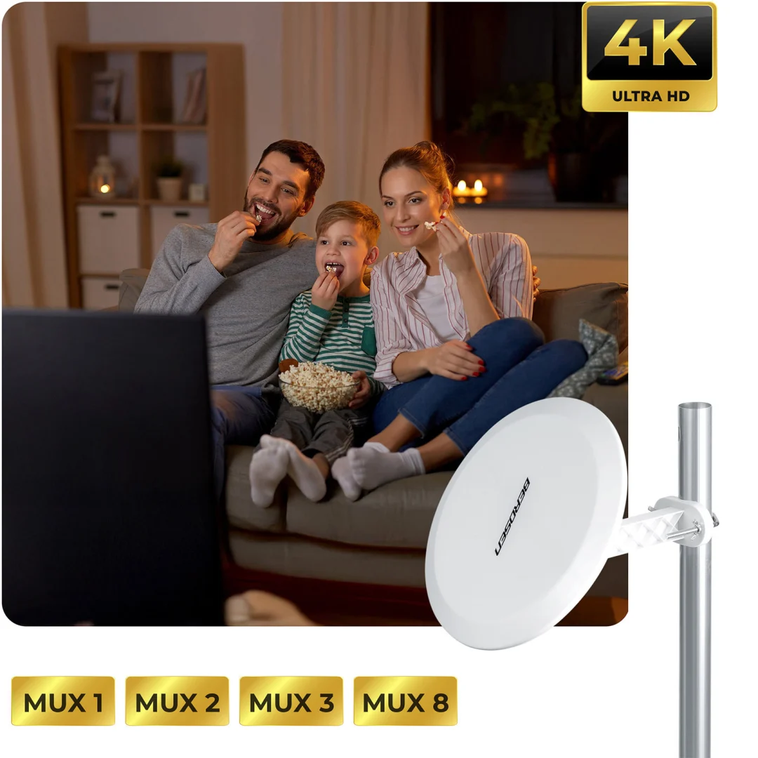 Berdsen BD-955 unutarnja/vanjska TV antena ultra HD 4K bijela_10