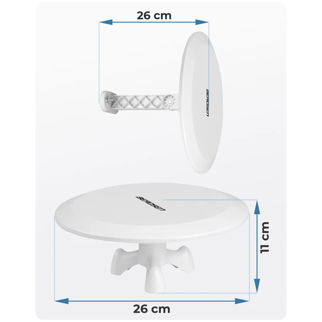 Berdsen BD-955 unutarnja/vanjska TV antena ultra HD 4K bijela_5