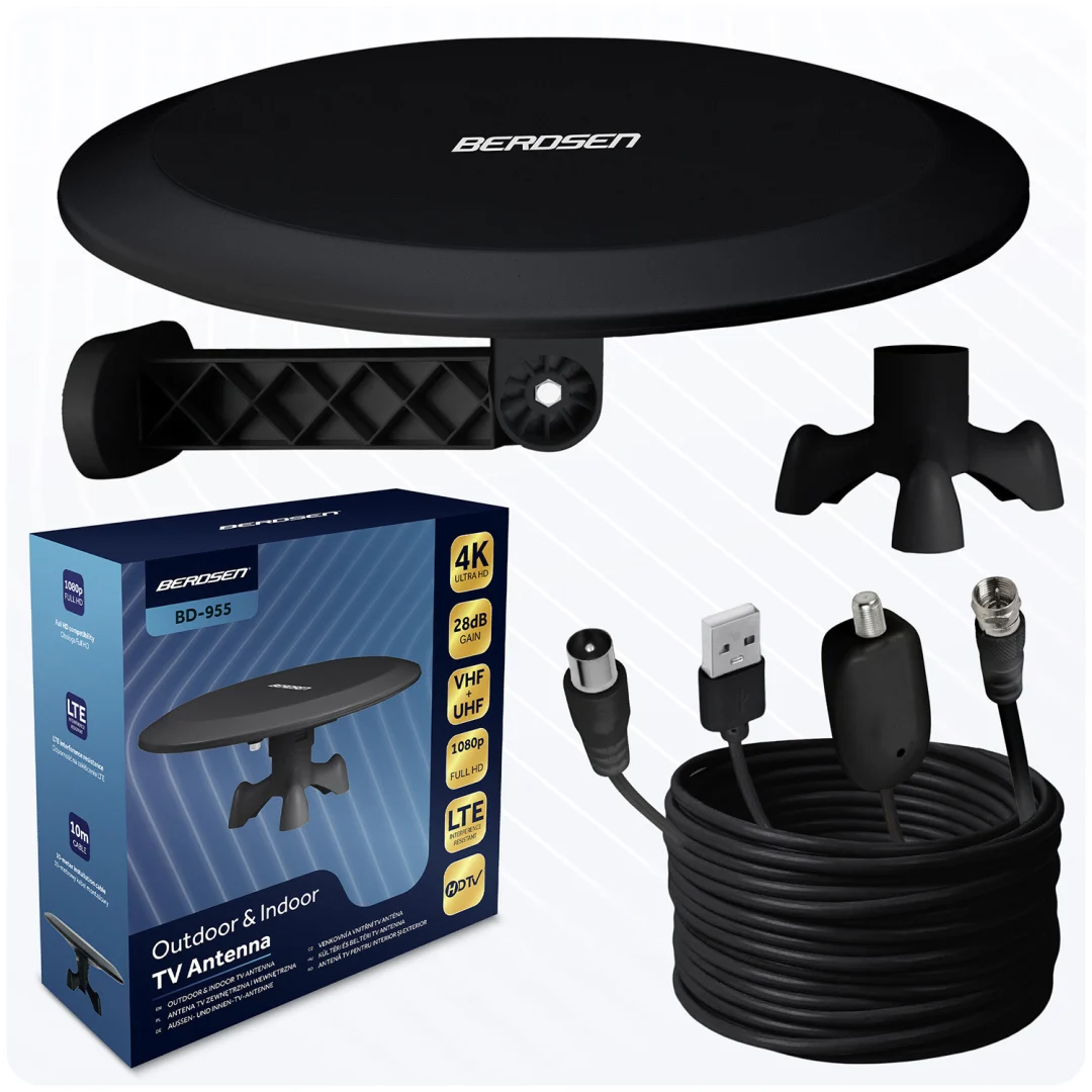 Berdsen BD-955 unutarnja/vanjska TV antena ultra HD 4K crna_2