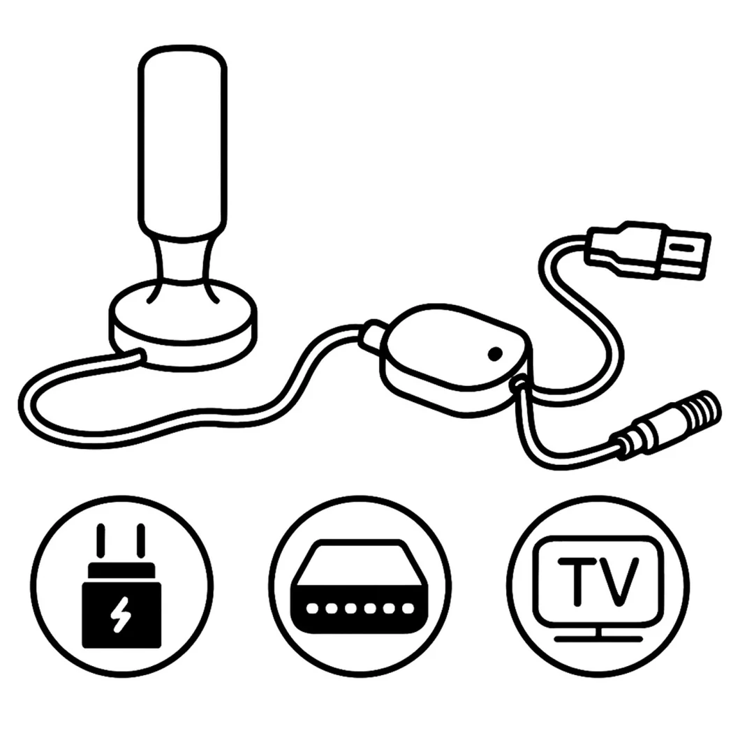 Berdsen BD-956 360° unutarnja TV antena ultra HD 4K bijela_5