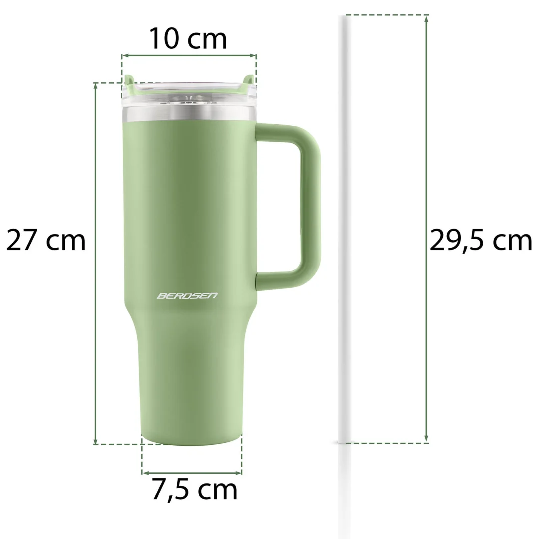Berdsen vakuumska termos šalica sa slamkom 1180 ml zeleni_12