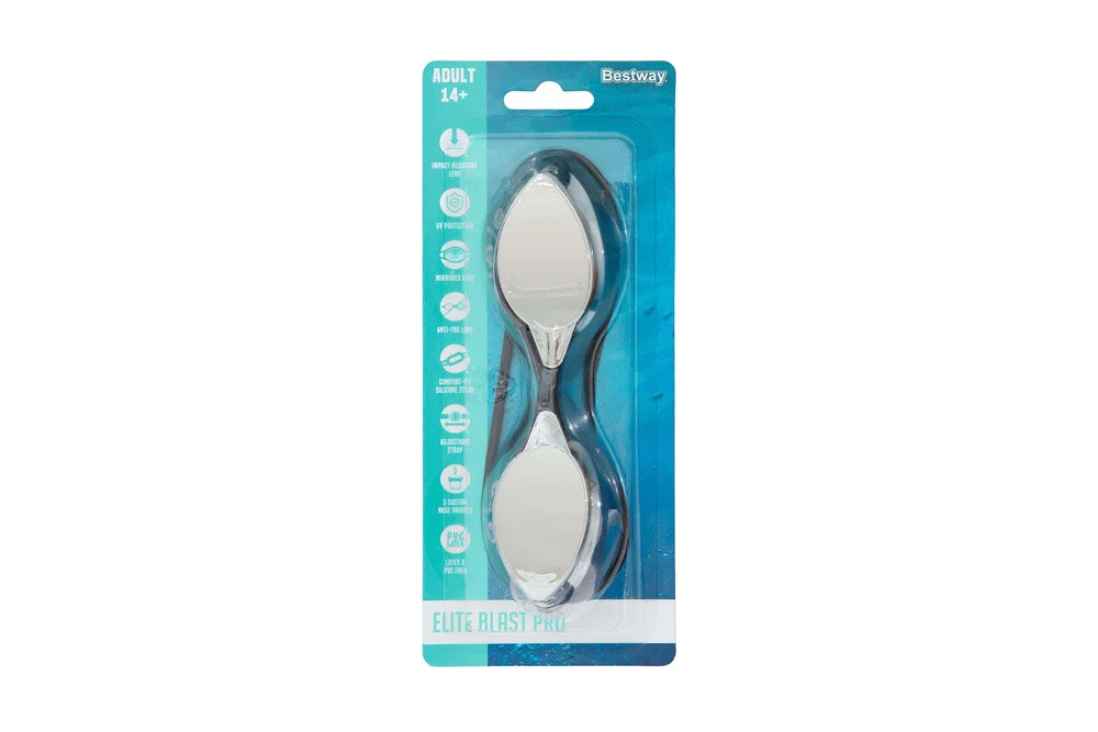 Bestway 21066 Naočale za plivanje s crnim ogledalom, crna_6