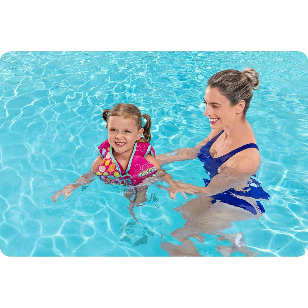 Bestway 32177 dječji prsluk za plivanje ružičasti M/L_6