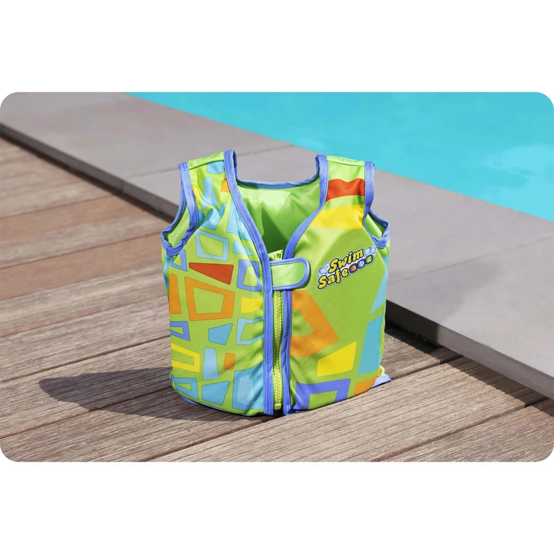 Bestway 32177 dječji prsluk za plivanje zeleni M/L_7
