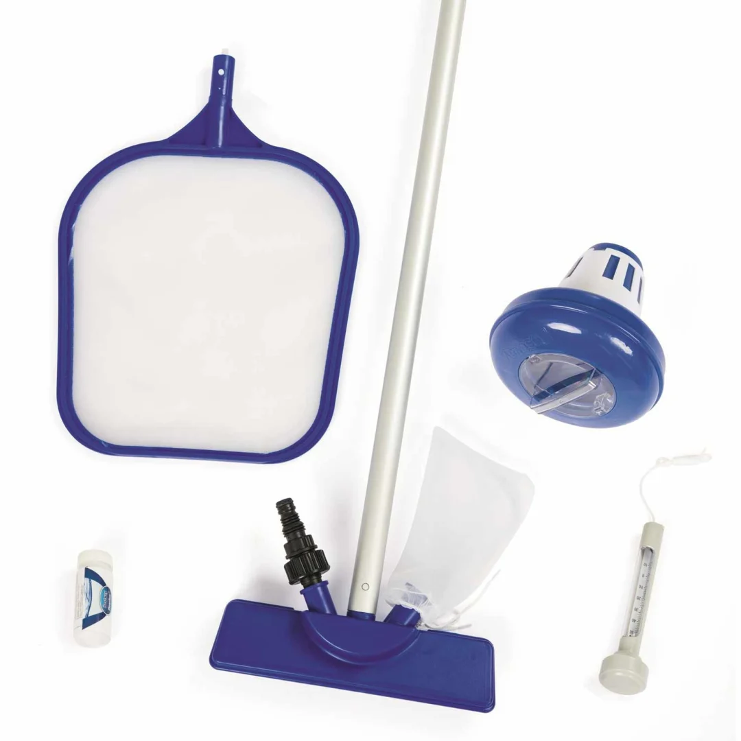 Bestway 58195 Komplet za čišćenje bazena + Plovak + Termometar_1