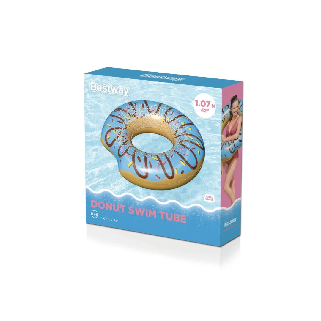 Bestway donut plovak 107 cm, plavi_10