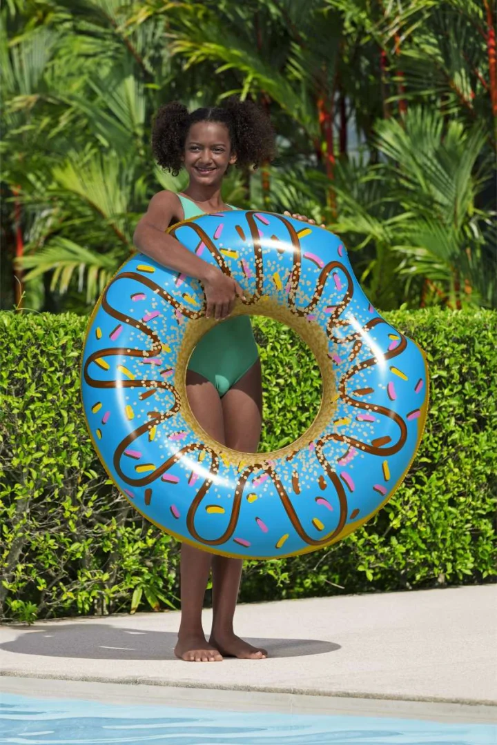Bestway donut plovak 107 cm, plavi_4