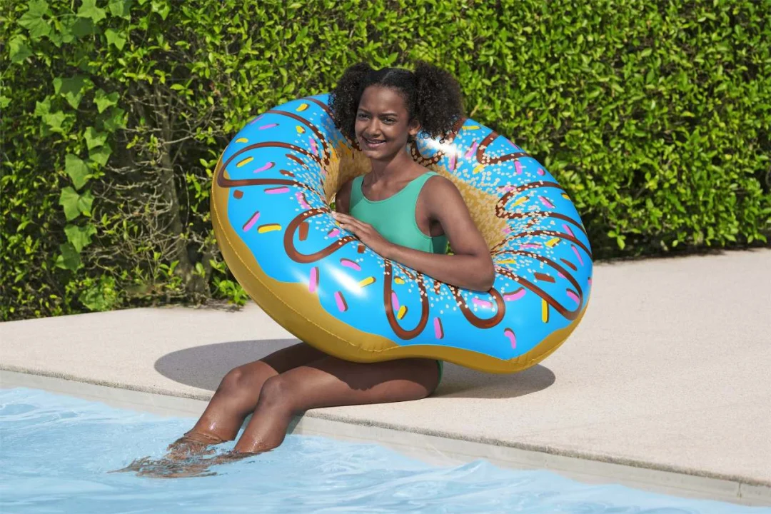 Bestway donut plovak 107 cm, plavi_5