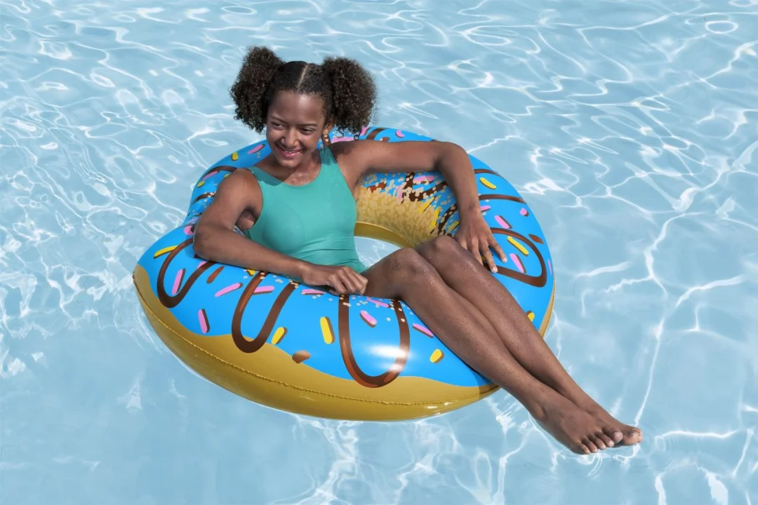 Bestway donut plovak 107 cm, plavi_8