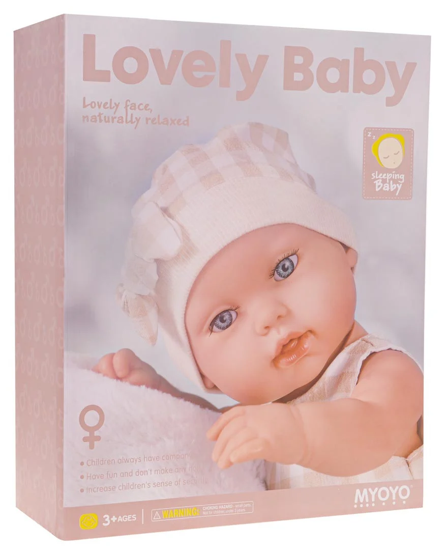 Bež set lutke bebe + pribor 3+_8