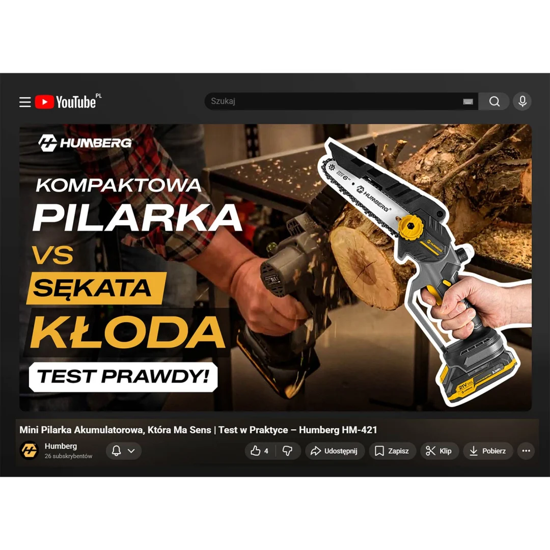 Bežična motorna pila Humberg HM-421, motor bez četkica, 8 i 6 inča_17