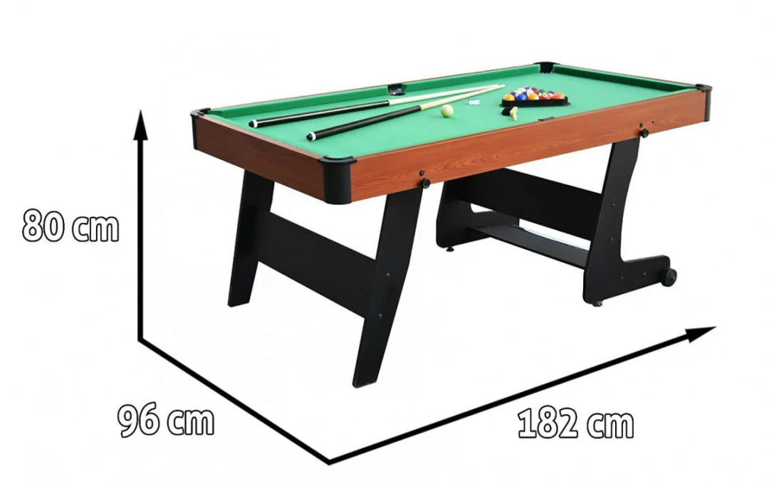 Biljarski stol 6 ft 182x96cm, zelena_3