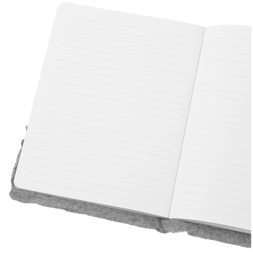 Bilježnica s linijama od plišanog krzna, boja zeca, A5_2