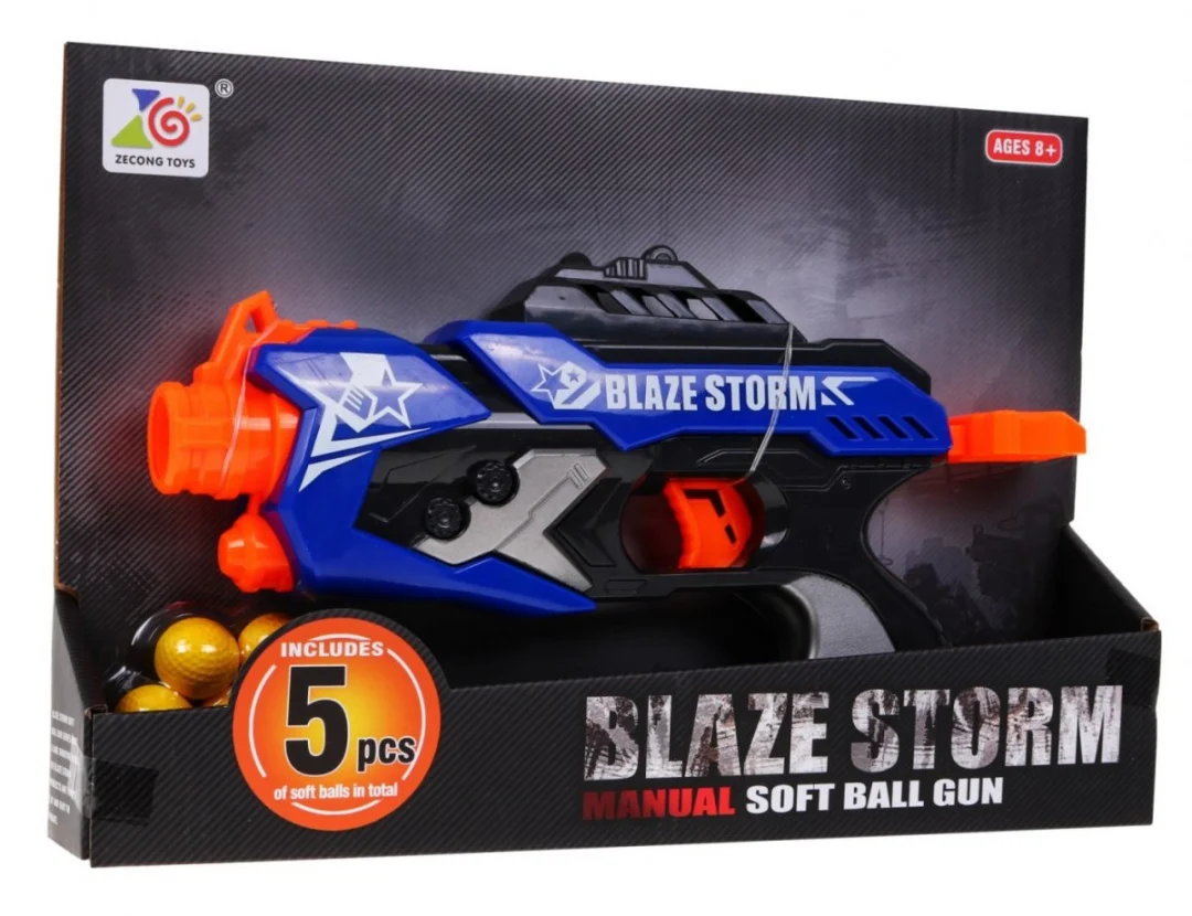 Blaze Storm opružni pištolj 8+ 5 pjenastih kuglica_5