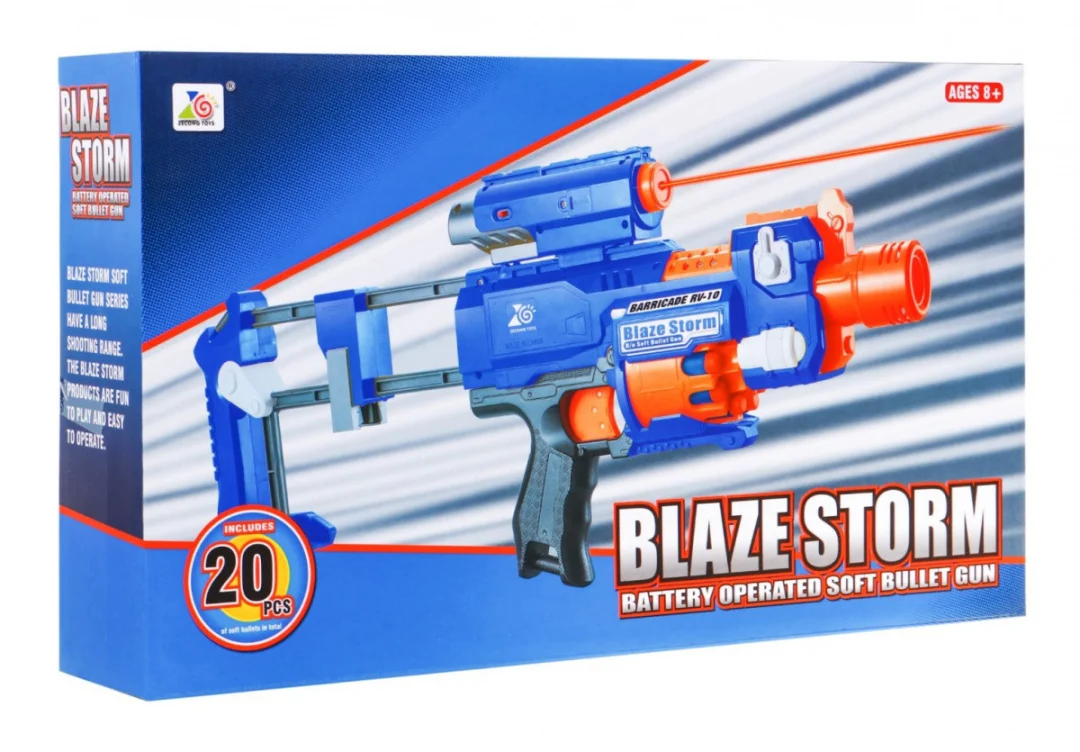 Blaze Storm plava puška 8+ laserski nišan kundak 20 metaka_6