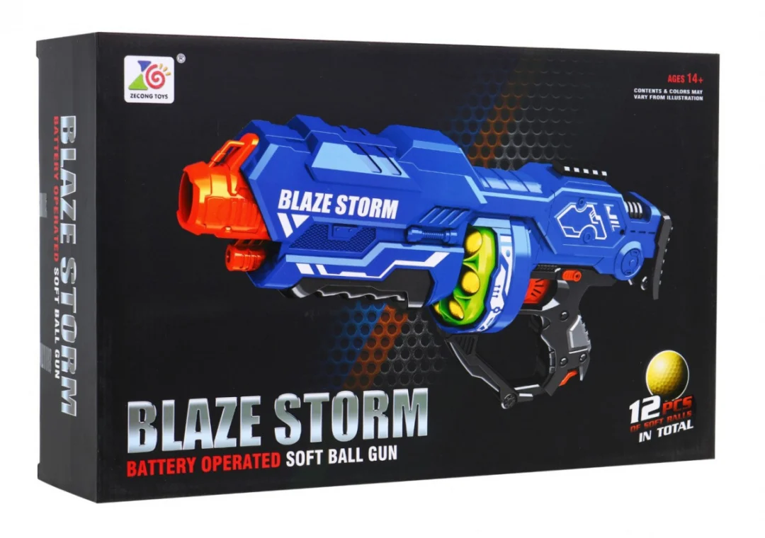 Blaze Storm velika puška 14+ 12 pjenastih kuglica i drška_7