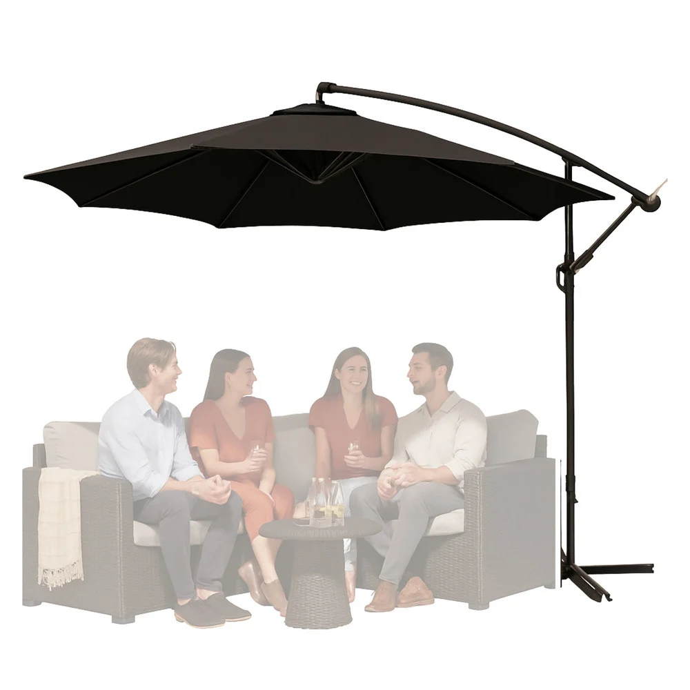 Bočni vrtni suncobran s podesivim nagibom 350 x 250 cm antracit_3