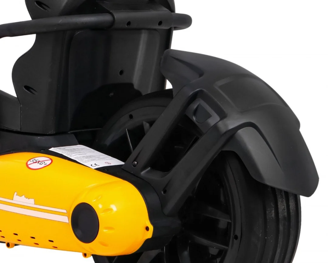 Bolid XR-1 Dječji Go-Kart na baterije, žuti + podesivi volan + konturirano sjedalo, žuta_14