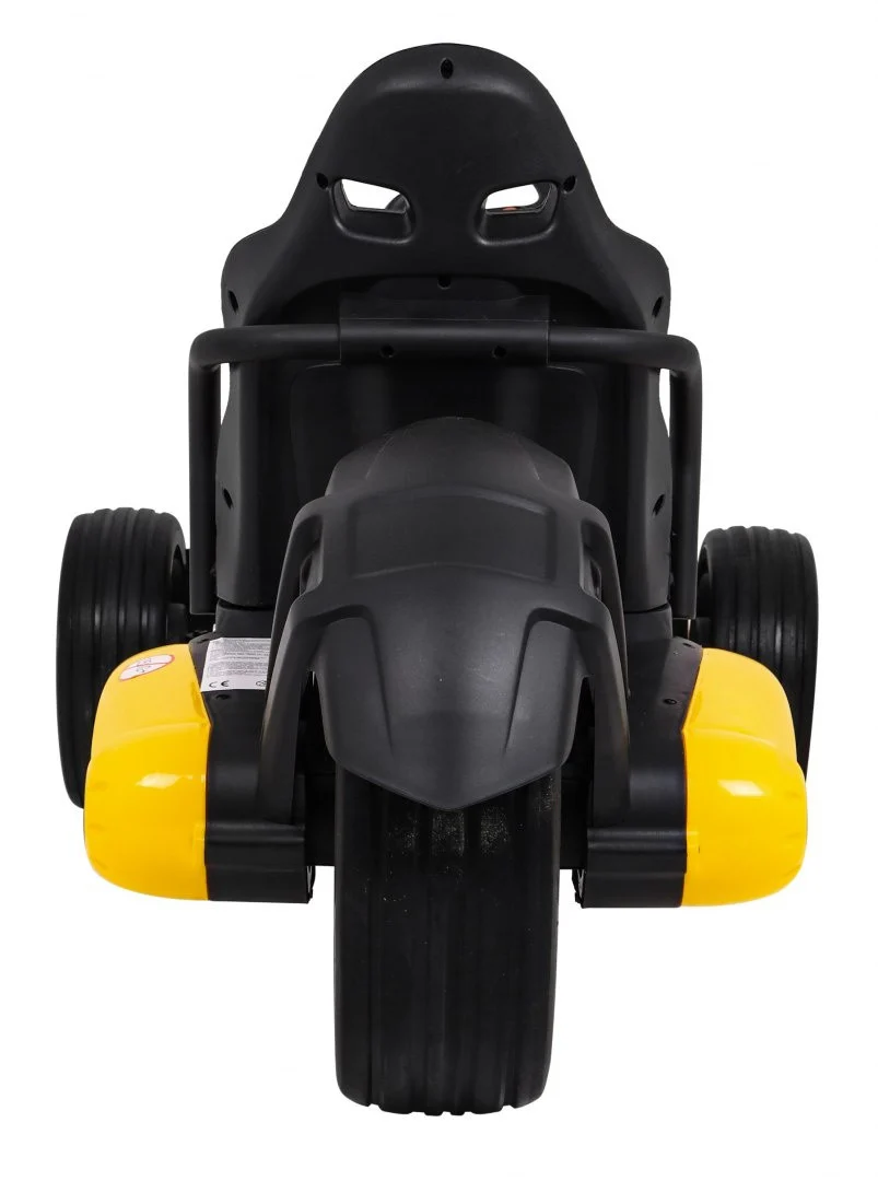 Bolid XR-1 Dječji Go-Kart na baterije, žuti + podesivi volan + konturirano sjedalo, žuta_6