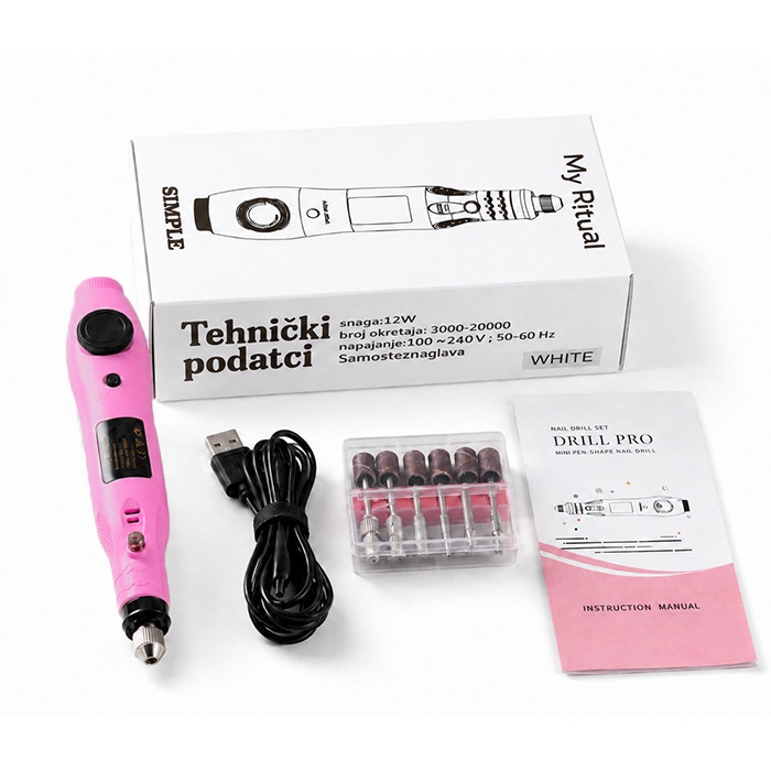 Brusilica Za Nokte Simple Advance Pink