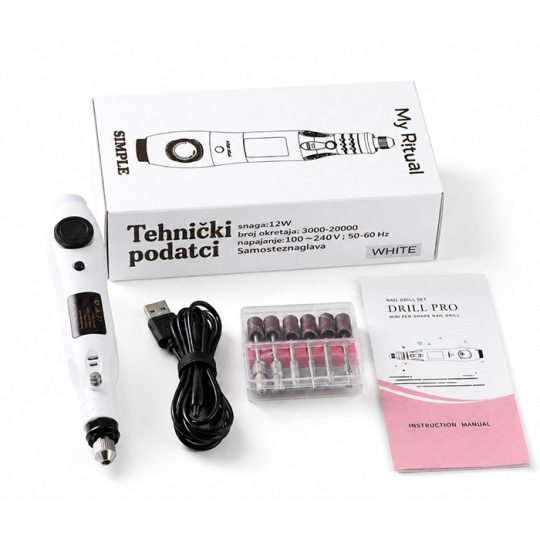 Brusilica Za Nokte Simple Advance White