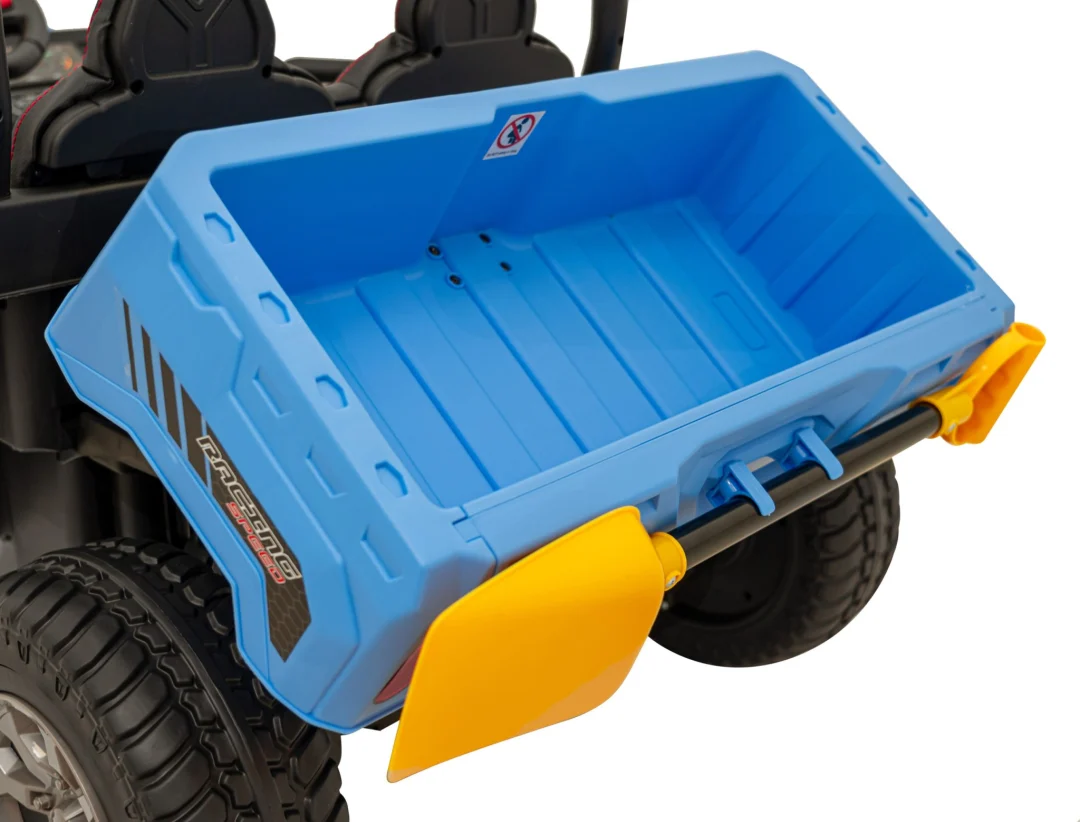 Brzina pick-up-a 900 za djecu Plava + 4x4 pogon + Pokretni kiper + Prtljažnik + Daljinski upravljač_12