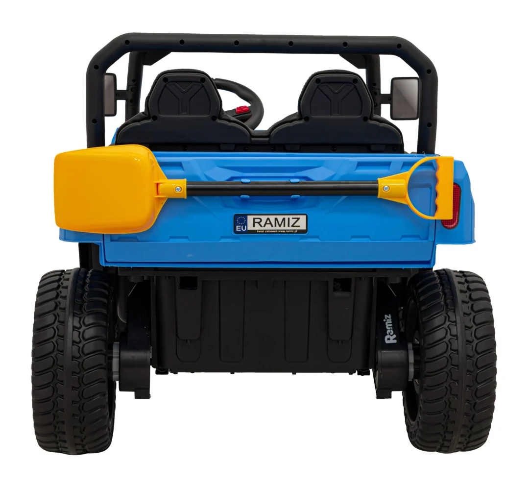 Brzina pick-up-a 900 za djecu Plava + 4x4 pogon + Pokretni kiper + Prtljažnik + Daljinski upravljač_7