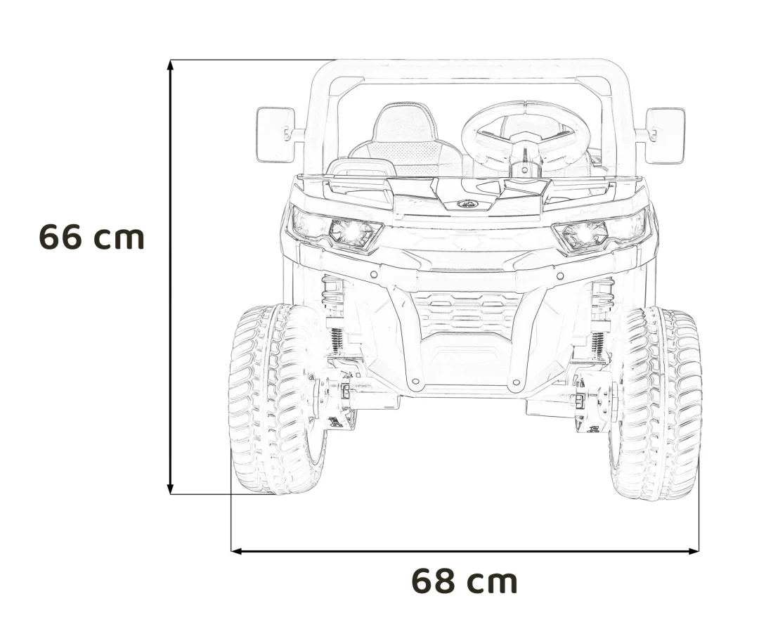 Brzina pick-up-a 900 za djecu crna + 4x4 pogon + pokretni kiper_2