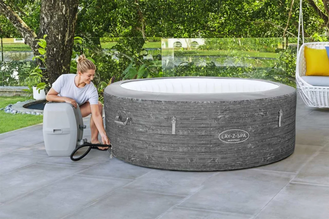 Budapest EnergySense AirJet Lay-Z-Spa BESTWAY vrtni jacuzzi za 6 osoba + pumpa + energetski_10