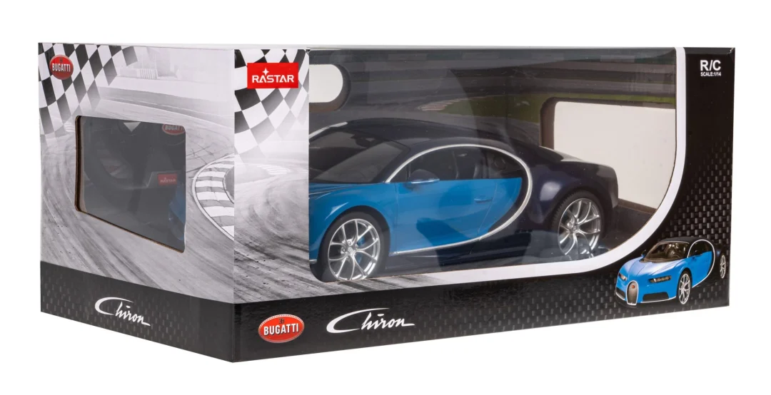 Bugatti Chiron plavi RASTAR model 1:14 Automobil na daljinsko upravljanje + LED svjetla, plava_7