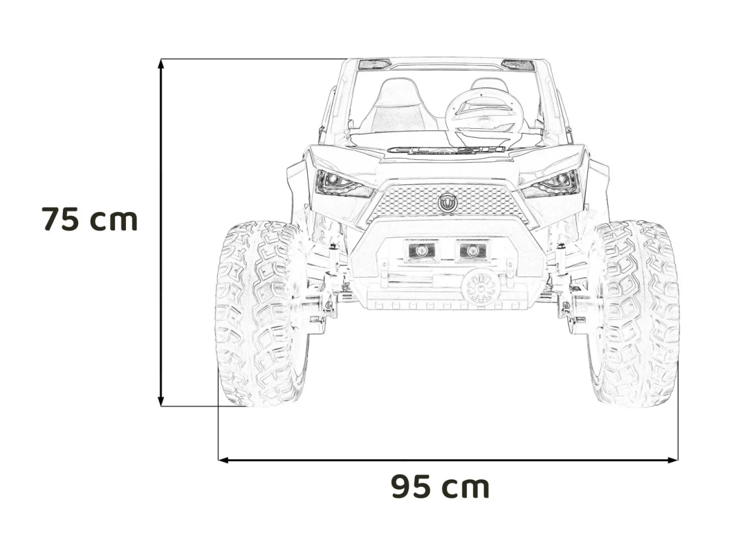 Buggy Clash STRONG 4x4 na akumulator, bijeli_2