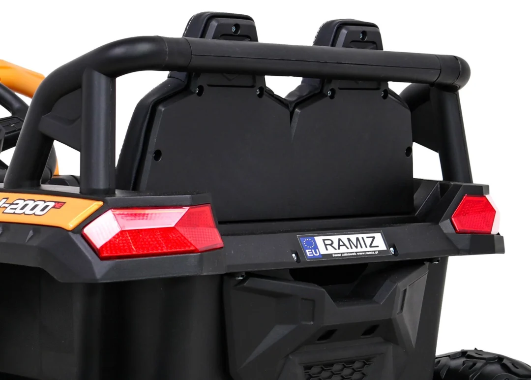 Buggy UTV 2000M trkaći automobil na baterije zlatni + MP3 zvukovi, svjetla + daljinski upravljač + spori start_13