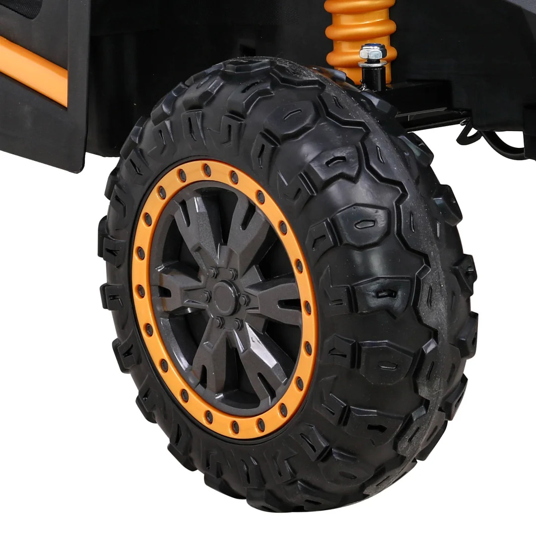 Buggy UTV 2000M trkaći automobil na baterije zlatni + MP3 zvukovi, svjetla + daljinski upravljač + spori start_14