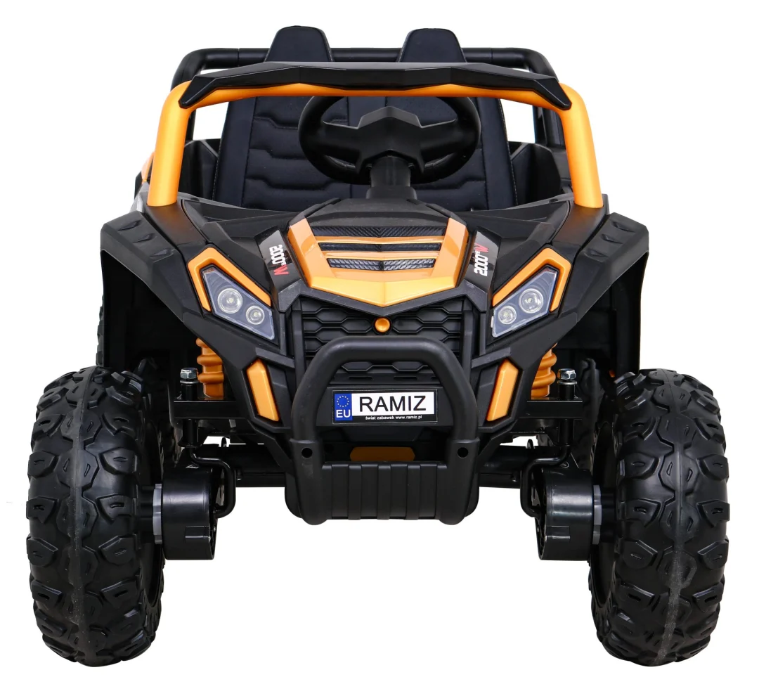 Buggy UTV 2000M trkaći automobil na baterije zlatni + MP3 zvukovi, svjetla + daljinski upravljač + spori start_4