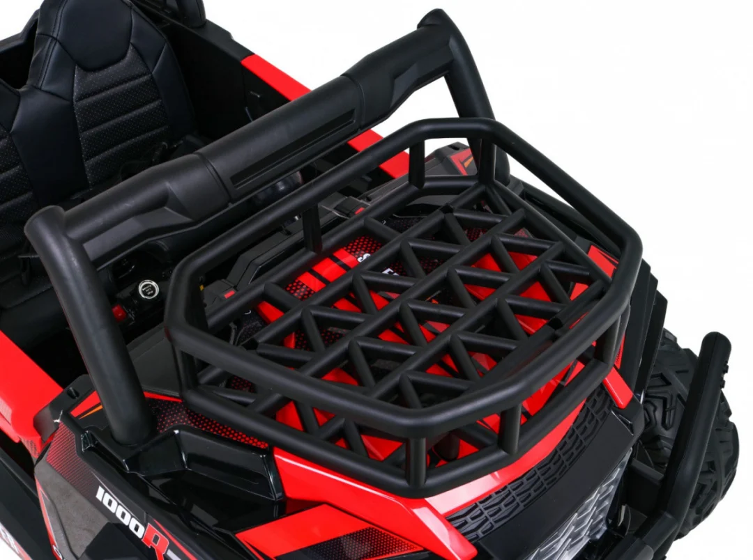 Buggy UTV Off-Road za djecu crveni + daljinski upravljač + nosač za prtljagu + spori start, crvena_15