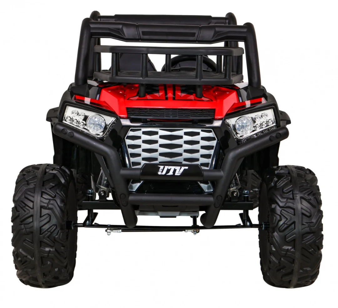 Buggy UTV Off-Road za djecu crveni + daljinski upravljač + nosač za prtljagu + spori start, crvena_3