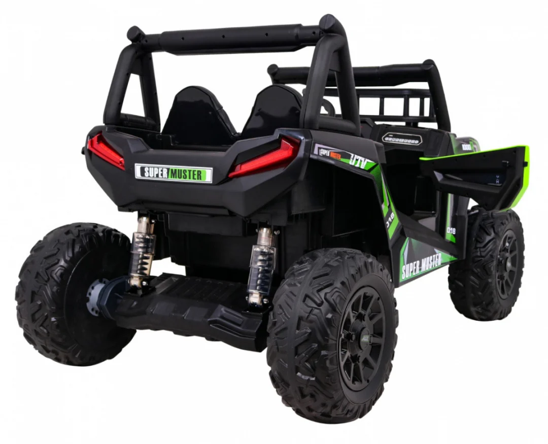 Buggy UTV Off-Road za djecu zeleni + daljinski upravljač + nosač za prtljagu + spori start, zelena_10