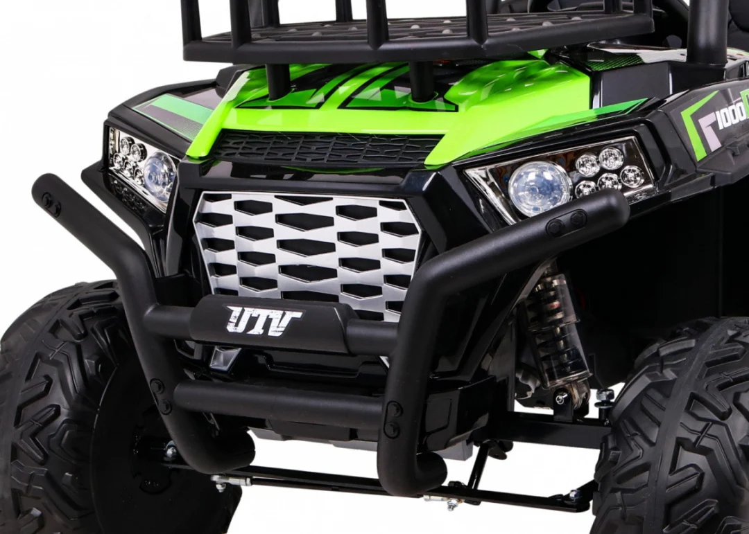 Buggy UTV Off-Road za djecu zeleni + daljinski upravljač + nosač za prtljagu + spori start, zelena_15