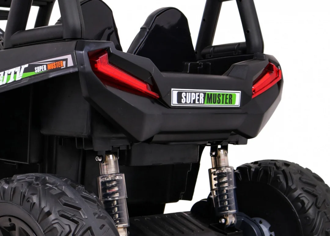 Buggy UTV Off-Road za djecu zeleni + daljinski upravljač + nosač za prtljagu + spori start, zelena_16