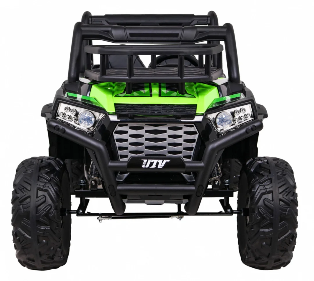 Buggy UTV Off-Road za djecu zeleni + daljinski upravljač + nosač za prtljagu + spori start, zelena_3