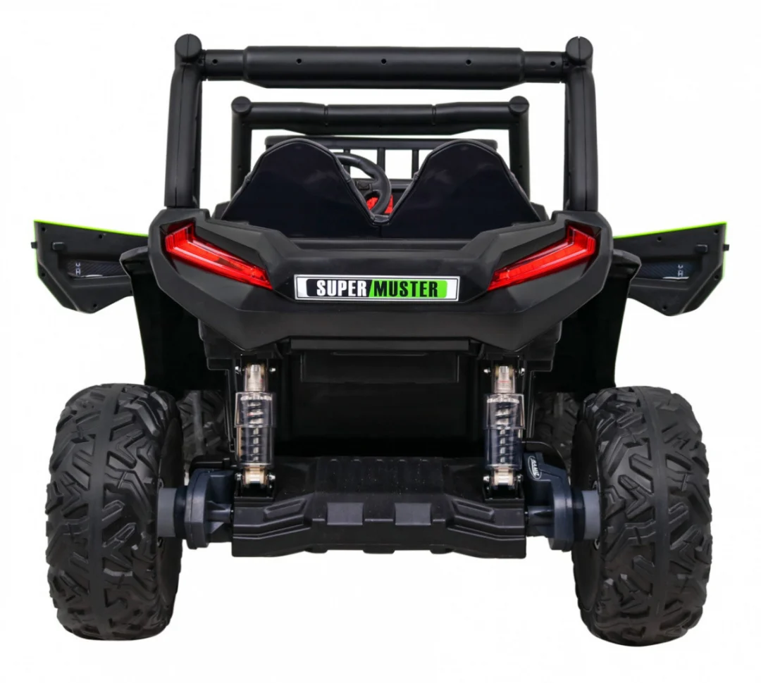 Buggy UTV Off-Road za djecu zeleni + daljinski upravljač + nosač za prtljagu + spori start, zelena_8